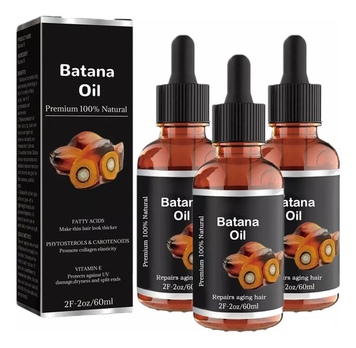 Aceite De Batana Para Crecimiento Del Cabello Hidratada 3pcs