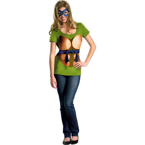 Disfraz Para Mujer Camiseta Y Mascara Talla 7-9 Halloween 