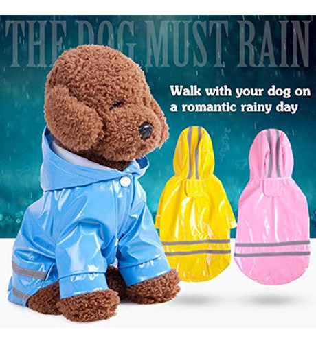 Smdarroy Cachorro De Lluvia Para Mascotas Al Aire Libre Con