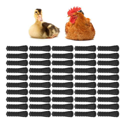 50 Piezas De Dedos Desplumadores De Pollo Dedo De Goma Para