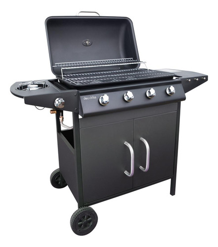 Barbacoa A Gas Patio Jardin Portatil Decakila 4 Quemadores