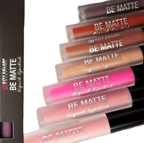 Be Matte Liquid Lipstick City Color / Labiales Mate 