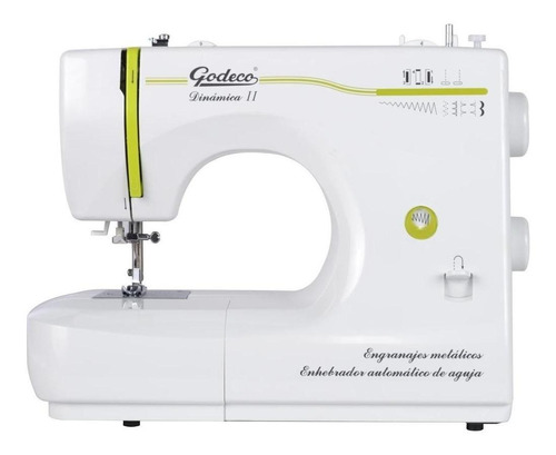 Imagen 1 de 2 de Máquina de coser recta Godeco Dinámica II portable blanca 220V