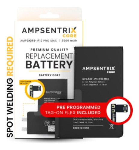 Bateria Ampsentrix Para iPhone 12 Pro Max Con Tag On Program