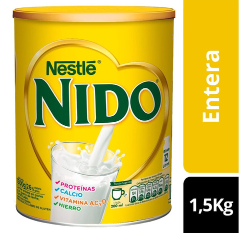 Leche En Polvo Nido® Entera Tarro 1500g