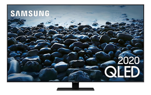 Smart TV de 65" Samsung Series Q QN65Q80TA com tela QLED 4K - cinza-escuro