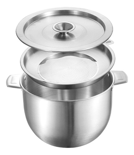 Recipiente Para Grasa De Tocino, Freidora, Filtros De 2.8l