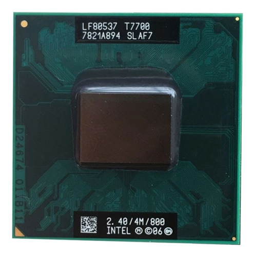Procesador Core 2 Duo T7700 De 800 Mhz, 2,4 Ghz Y 4 Mb