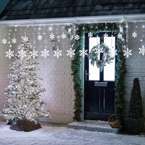 Luces Navideñas Con Forma De Copo De Nieve Toodour, 17,22 Pi