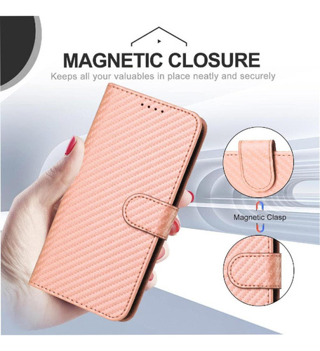 Funda Abatible For Motorola Edge 50 Fusion Carbon Fiber