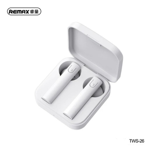 Remax Auriculares Inalámbricos Estuche Microfono Tws-26 Color Blanco