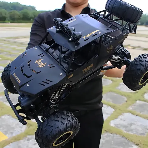 Carrinho Controle Remoto Rali Brinquedo Kids Fast 4x4 Road Preto Rali 4x4 Fast