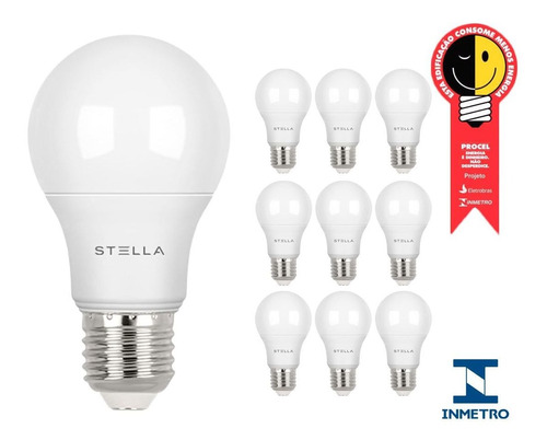 Kit 15 Lampada Led 9w E27 4000k Luz Neutra Stella Sth8235/40