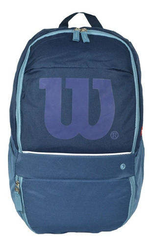 Mochila Porta Notebook 17 Wilson Urbana Reforzada Grande Color Azul Oscuro