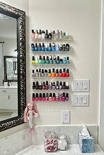 Repisas De Pared Niubee Acrilicas Para Esmaltes De Unas