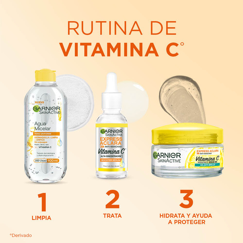 Garnier Express Aclara Gel Sérum Hidratante 50 Ml Todo Tipo De Piel Día/noche
