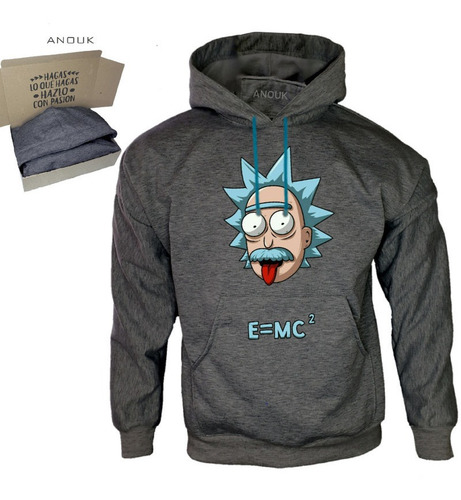 Imagen 8 de 10 de Buzo Hoodie Personalizado Saco Albert Einstein Rick & Morty