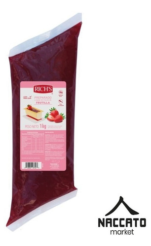 Salsa De Frutilla Pulpa Relleno Rich 6kg Postres Gastronomia