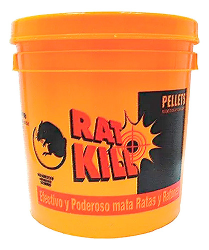 Rodenticida Cubeta Con 50 Sobres De 20 Gramos C/u Pack 5 Pz