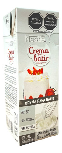 Crema Para Batir Nestle 950 Ml
