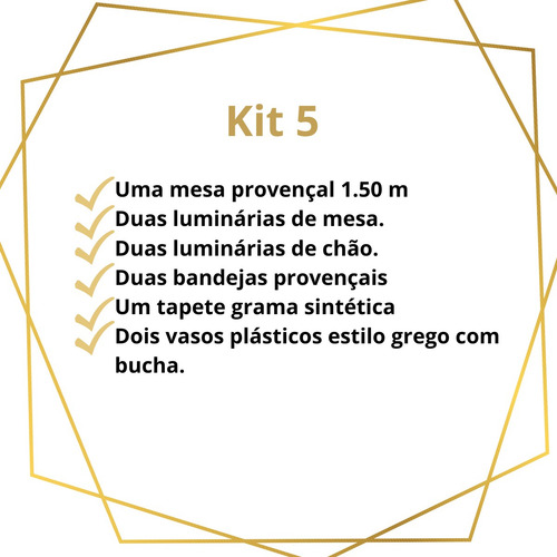 Aluguel Festa Provençal - Kit 5