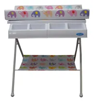 Comprar Bañera Plegable Infanti Para Bebes Con Cambiador Y Manguera Color Rosa Claro Bañera Infanti