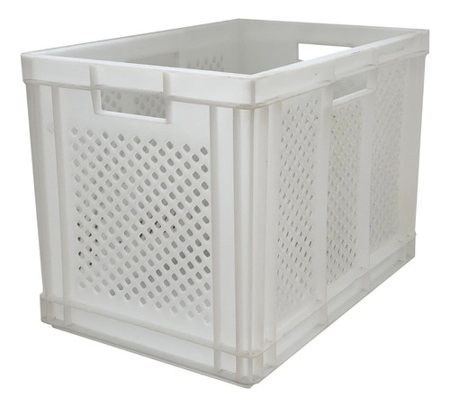 Caja Organizadora Plástico Resistente Apilables 90lts 6443/d Color Blanco Athena
