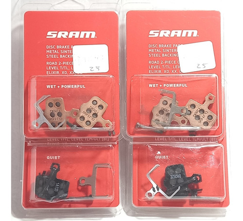 Pastillas De Freno Bicicleta Sram Metalicas Y Organicas