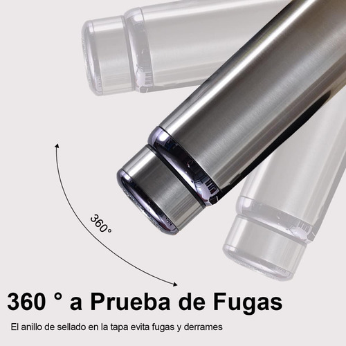 Termo De Acero Inoxidable 316, 1000ml De Agua Termo (plata)