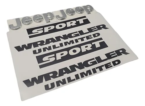 Emblemas Y Calcomanias Jeep Wrangler Laterales