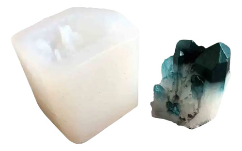 Molde Silicona Cristal Cluster , Roca De Cuarzo, Cristales