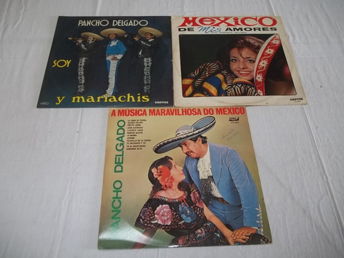 Lp Vinil - Pancho Delgado - 3 Discos