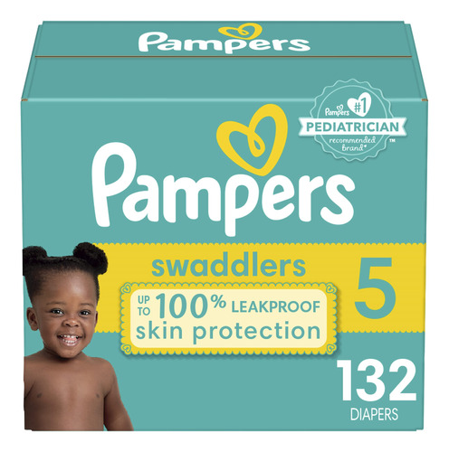 Paales De Beb Tamao 5, 132 Unidades  Pampers Swaddlers, Sumi