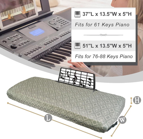 Funda Elástica Teclado De Piano De 61 Teclas Apertura ...