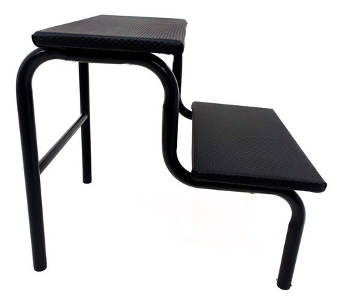 Imagem 4 de 6 de Escada Escadinha Metal 2 Degraus P/ Maca Estética Depilação