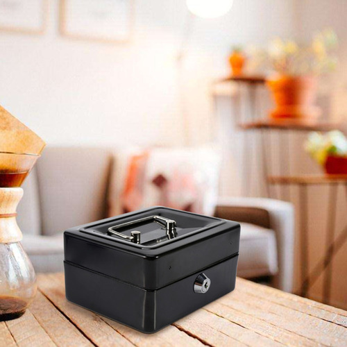 Mini Cofre De Ferro Portátil Para Pequenas Quantidades