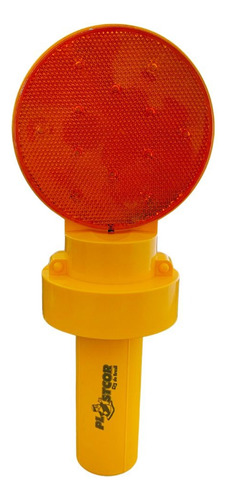 6 Sinalizador Automático Led Viário Resistente Chuva Desvio