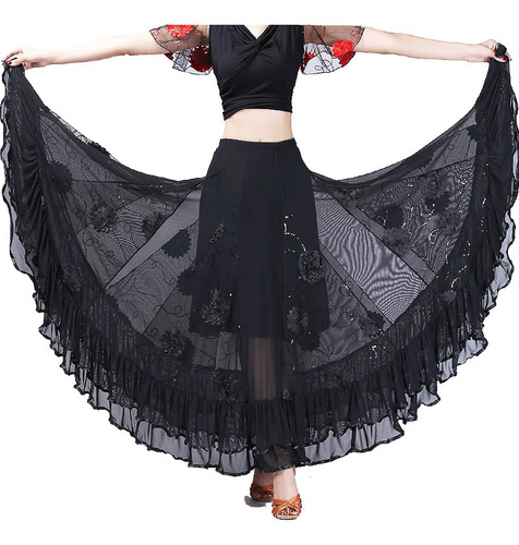 Falda De Baile Flamenco For Woman, Modern Style [u]