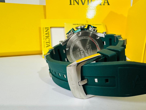 Reloj Invicta Venom Plateado/verde Fullset Para Hombre