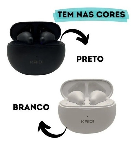 Fone De Ouvido Bluetooth P/ Celular Sem Fio Kaidi Tws Kd-770