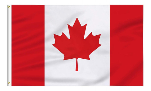 Bandera De Canadá, De Poliéster, Medidas: 90x150 Cm