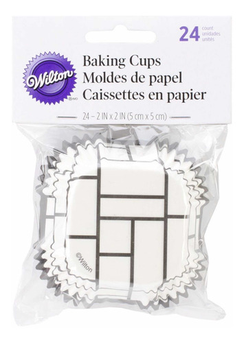 24 Capacillos Moldes De Papel Pastelería Reposteria Wilton