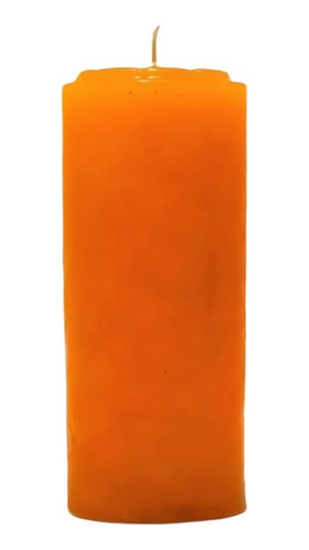 Velón/vela De  1 Kilo Color Naranja Parafina Ritual