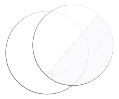 Circulo Acrílico Transparente 80 Cm Grosor 3 Mm