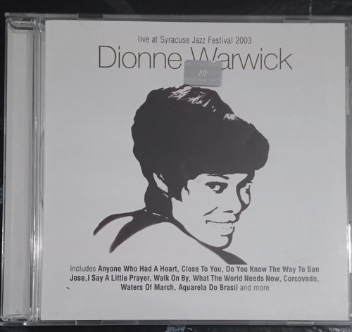 Dionne Warwick Cd Live At Syracuse Jazz Festival 2003 