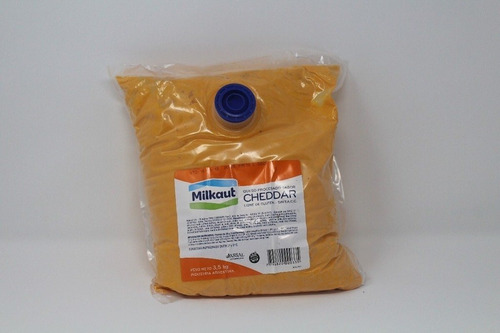 Queso Cheedar Liquidó Milkaut X3,50kg Apto Celiacos 