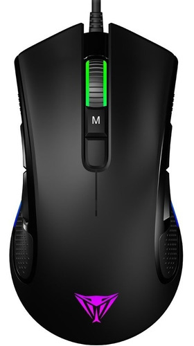 Imagen 1 de 7 de Mouse Gamer Patriot Viper V550 Rgb Negro Esport 10000 Dpi