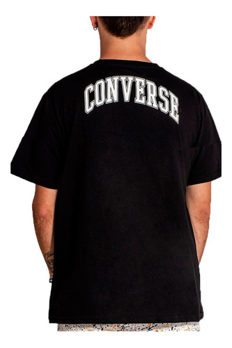 Remera Converse Lifestyle Hombre Gen Free Negro Fuk