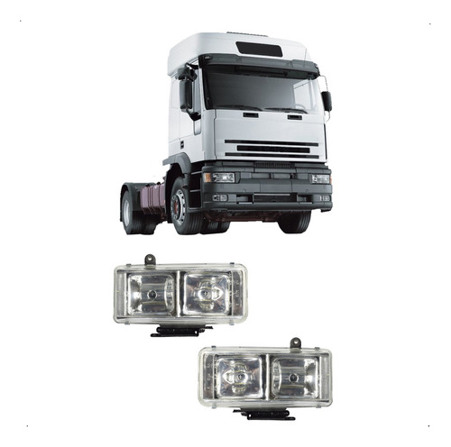 Juego Faros Ópticas Auxiliares Para Iveco Eurocargo Eurotech