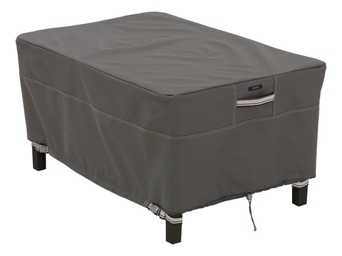Funda Para Mesa Lateral U Otomana Rectangular Gris Topo L